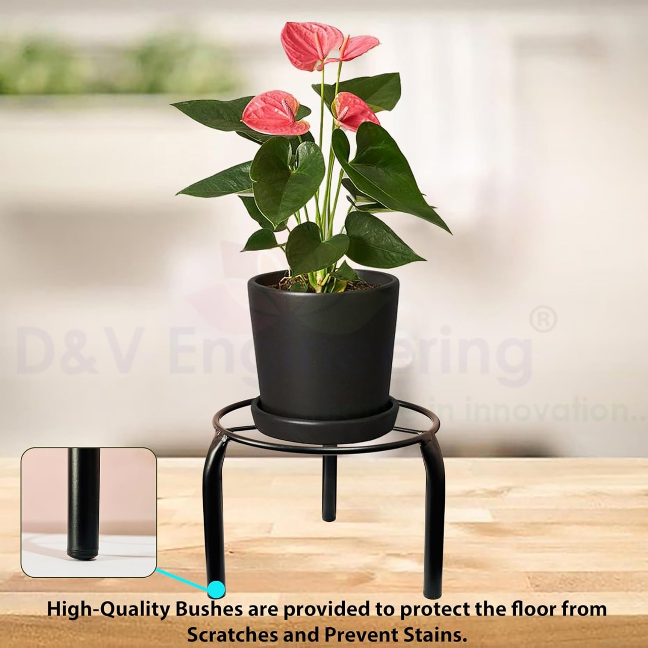 metal plant stand for indoor & outdoor flower pots